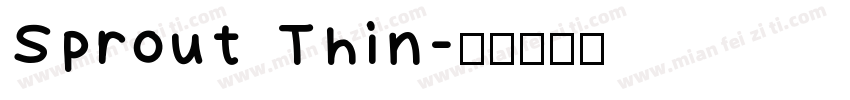 Sprout Thin字体转换